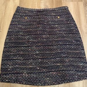 Loft rainbow thread mini skirt in size 0P